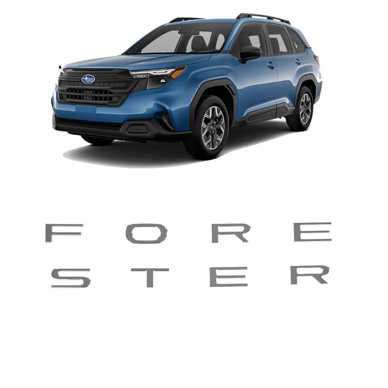 Rear Trunk Tailgate 3D Letter Inserts Compatible with 2025+ Subaru 2026 Forester New Body Style Letters with Adhesive 8pcs Y12