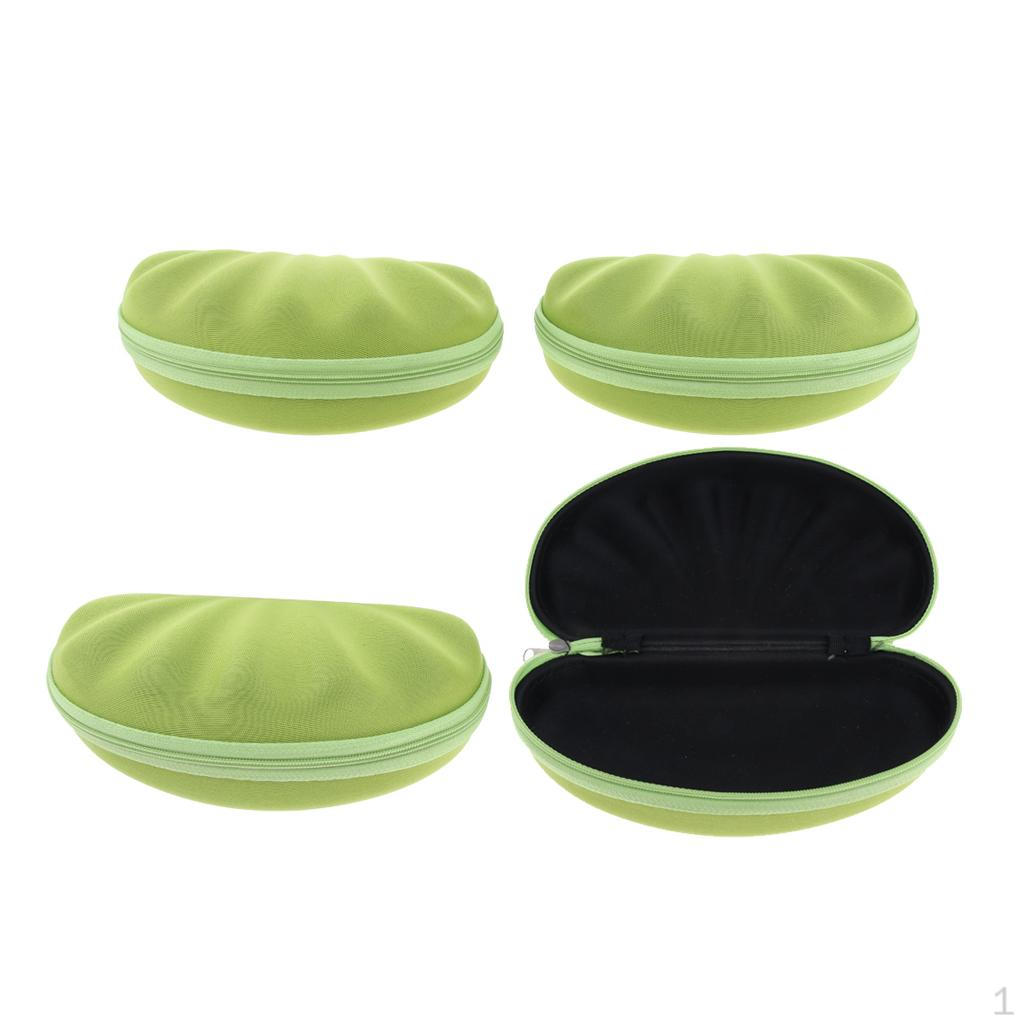 

4Pcs Storage Box Container Holder Sunglass/Eyeglasses Case, Portable/Lightweight зелений