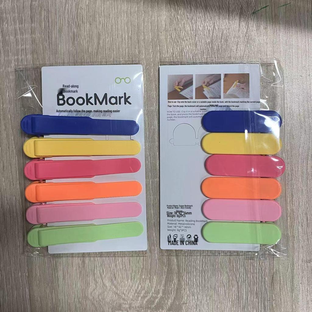 Silikónová minimalistická záložka s klipom a funkciou automatického nahrávania