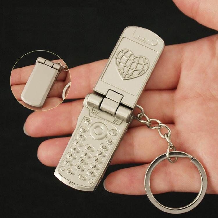 Mini Mobile Phone Shaped Charm Keychain Cute Sweet Harajuku Key Chain Decorations Unique Gift Creative Y2k Accessories