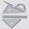 4 Types Ruler Resin Mold Handmade Stationery Straightedge Protractor Triangular Rule Epoxy Silicone Mould DIY Craft