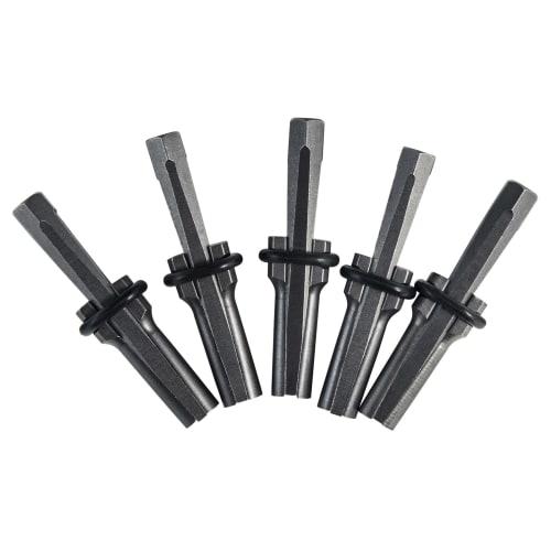 KOSIEJINN Stone Splitter, Wedge, Stone Opener, Stone Splitting Tool, 5-Piece Set, Mason's Chisel, Concrete Rock Splitter, Hand Tool, 14mm