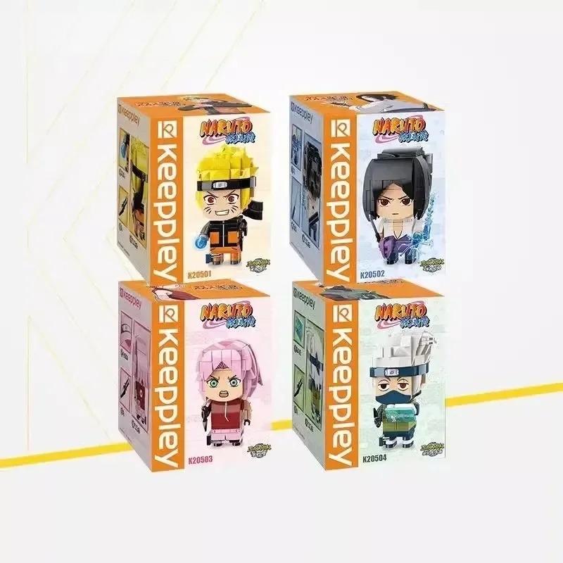 Keeppley Naruto Building Blocks Kakashi Haruno Sakura Sasuke Assembled Model Toys Children's Birthday Gifts Anime Peripherals