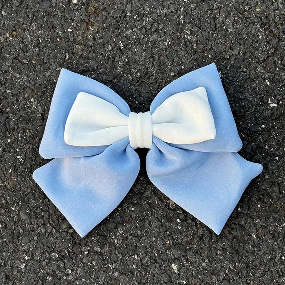 Motorcycle Helmet Decoration 3D Dual-color Bow Electric Bike Helmet Accessories for Car Body Decoration Bowknot For Girl Women