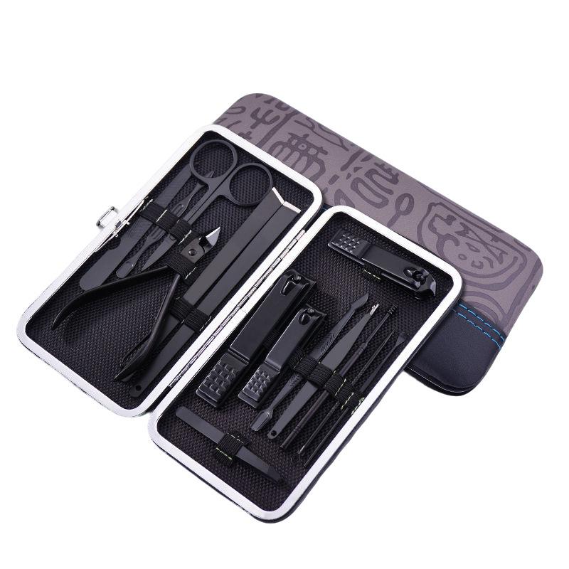 Nail Care Set: Clippers, Tweezers, Foot Knife, Ear Pick for Men & Women