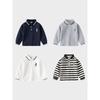 Babies' Long Sleeve T-shirt Spring and Autumn Boys Bear Polo Shirt Boys Baby Bottoming Lapel Pearl Cotton Tops Children's Clothing