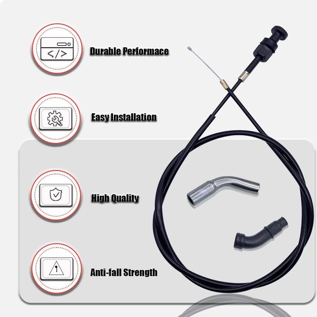 Carburetor Choke Cable And Starter Valve Plunger Kit Compatible With Honda TRX500 Foreman Rubicon 500 Choke Cable TRX500FPA TRX500FM TRX500FA