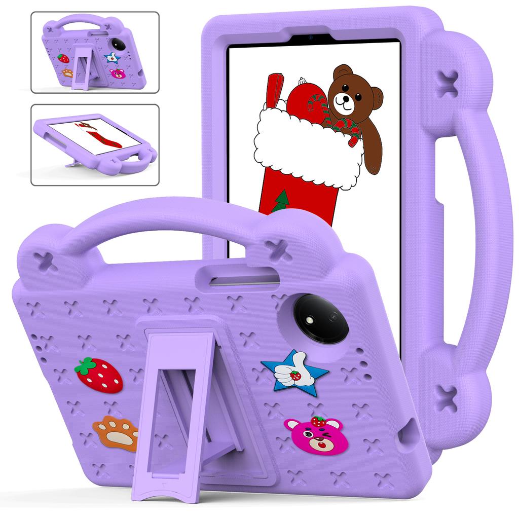 Kids EVA Handle Case for Redmi Pad SE 8.7 Inch Shockproof Protective Cute Strawberry Bear Tablet Cover 8.7"