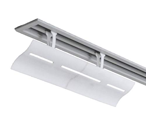 

2x Повітряні крила Оригінальний дефлектор кондиціонера для випускного отвору лінійного типу (лінійний дифузор) (Білий, 2 крильця)