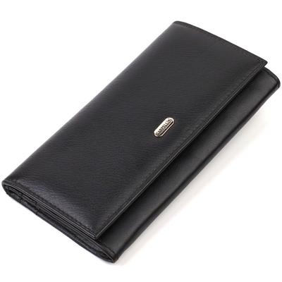 Classic Wallet for Women Made of Genuine Leather CANPELLINI 21820 Black