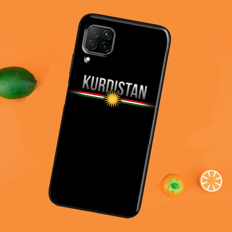 Custodia con bandiera del Kurdistan per Huawei P30 Pro P20 P40 Mate 20 Lite P Smart 2021 2019 Nova 5T Honor 50 10i 9X 8X