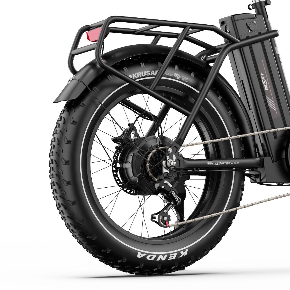 Elektrisches Fahrrad Onesport OT16 Max 500W Motor 20" Fat Tire Faltbares E-Bike 48V 18AH Mit Bluetooth APP Maximale Belastung 120Kg