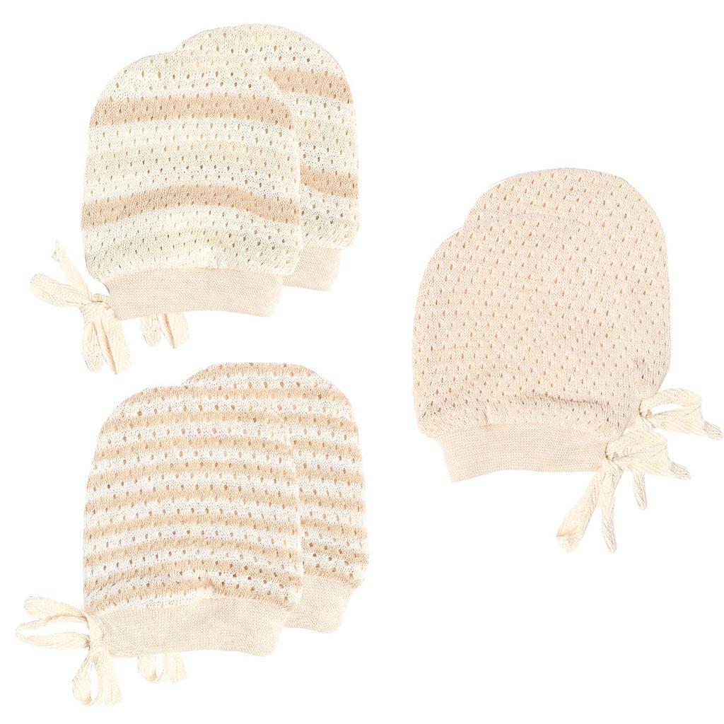 Adjustable Baby Set of for and Organic Easy To Long for Newborns To 12 Months [MOMSMENU] Mittens, 3, Newborns, Summer, Fall, Winter, 100% Cotton,