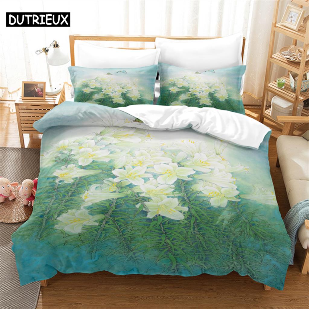 

Комплект постельного белья с розовыми розами, комплект пододеяльников, комплект постельного белья с 3D-печатью, комплект постельного белья размера «queen size», модный дизайн EU single(135x200cm)&set