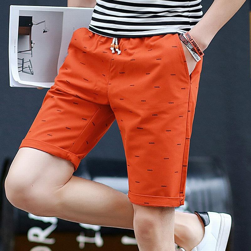 Pantaloncini da Uomo Estivi Larghi a Gamba Dritta Pantaloni Pentagonali, Cotone Puro Sottile Casual Sportivi Semplici