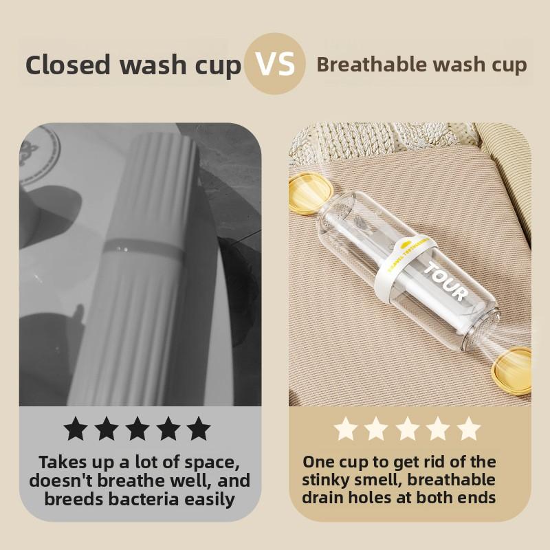 Travel Toothbrush and Toothpaste Cup