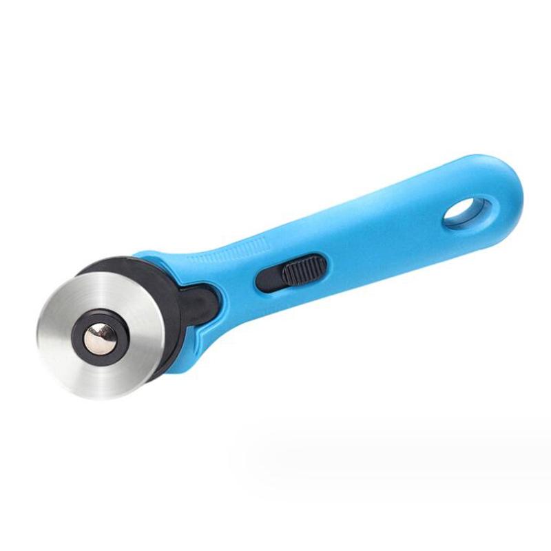 45mm Roller Paper Cutter Circular Blade for Cutting Fabric, Leather, Paper, Ring Edge, Handheld Cloth Cutting Wheel Knife