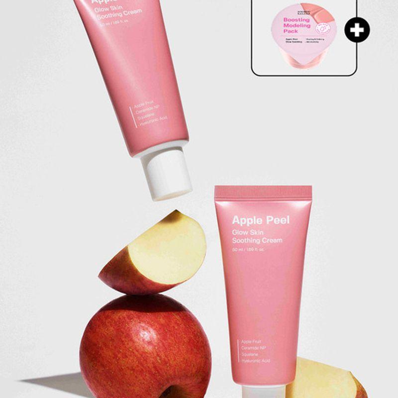

SUNGBOON EDITOR [1+1][Sebum/Exfoliation Improvement] Apple Peel Smoothing Soothing Cream 50ml (Apple Peel Modeling Pack included) Apple Peel Smooth Soothing Cream 50ml x 2
