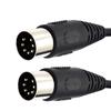 7 Pin DIN Male to Male Audio Cable Metal Plug Professional MIDI Cord 1M 1.5M 3M for Synthesizer Retro Stereo Amplifiers Speakers