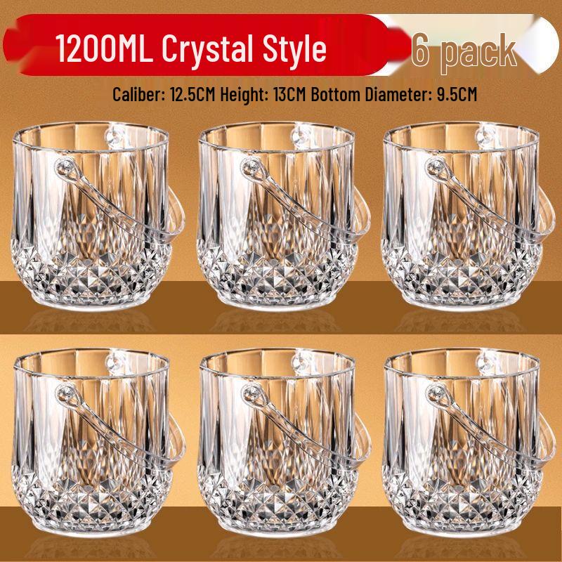 Acrylic Ice Bucket with Tongs