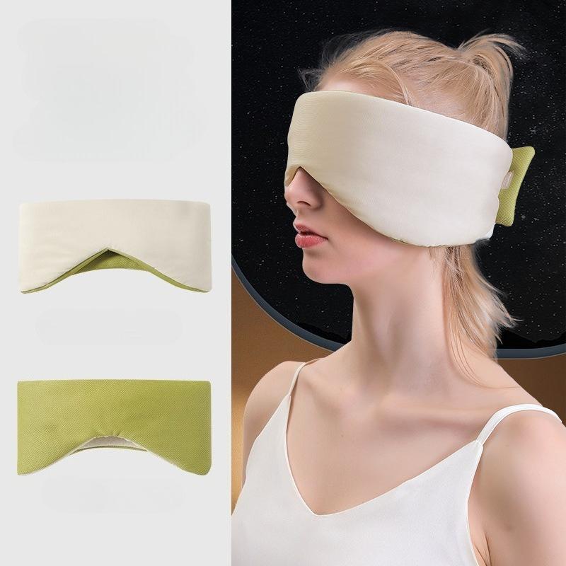 

3D Space Capsule Sleep Mask Warm & Cool Double-Sided Light Blocking Soft Comfort Noise Reduction Eye Cover for Travel Office Nap