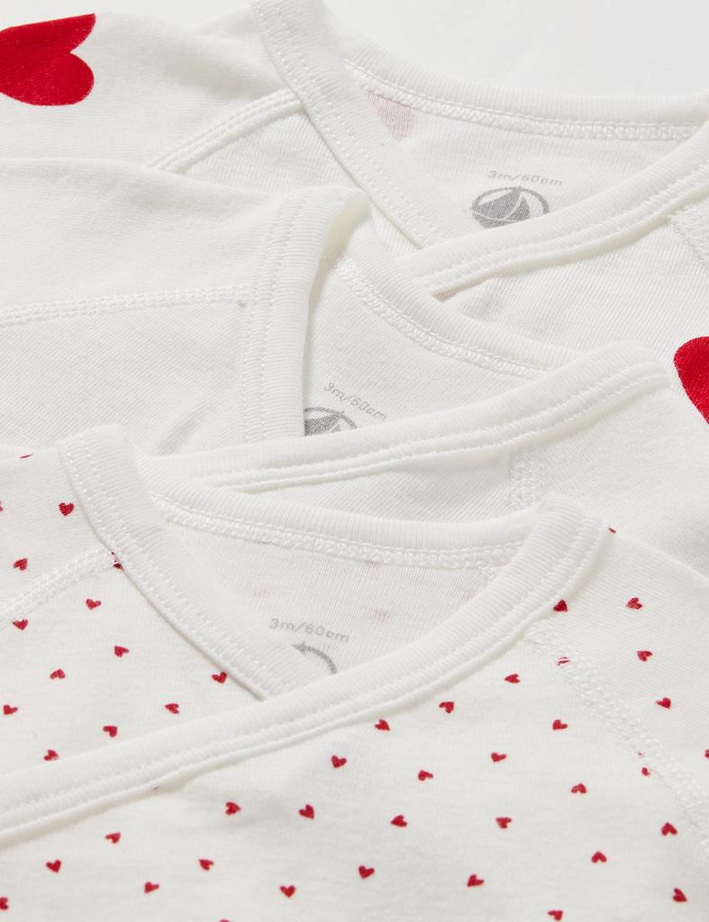 Inner Shirt Printed Long Sleeve Matching Body Set of 3 for Babies Girls Boys A00AZ00 NewBorn Others PB1 PB100 [Petit Bateau]