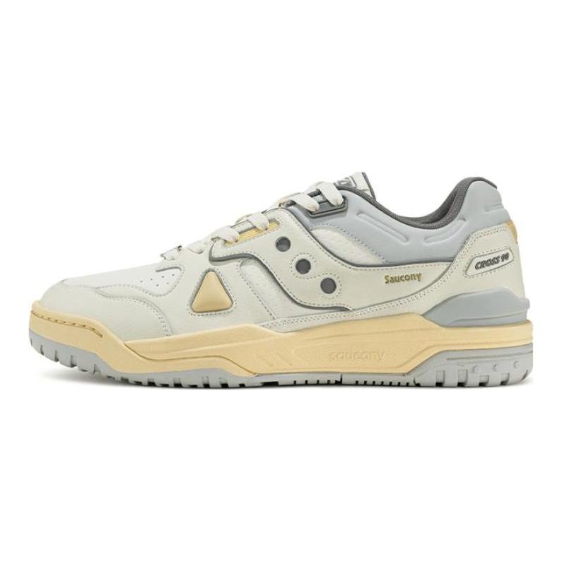 SAUCONY Cross 90 Neklouzavé Odolné Nízké Skateboardové Boty Unisex Skateboardové Boty Bílá Šedá S79035-19