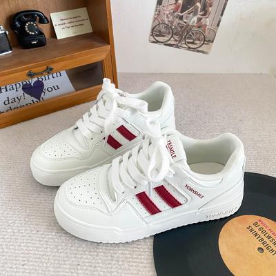 H1367 Sports Style Little White Shoes Women's Shoes New Autumn Niche Flat Bottom Lightweight Ins Trendy Shoes Board Shoes