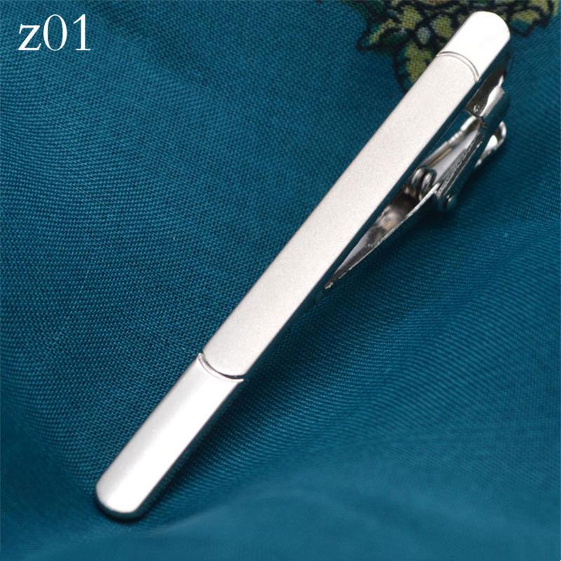 New Metal Silver Color Tie Clip For Men Wedding Necktie Tie Clasp Clip Gentleman Ties Bar Crystal Tie Pin For Men's Accessories