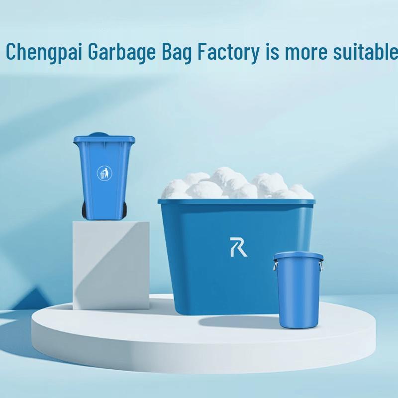 Extra Large Thick Black Flat-Mouth Garbage Bags 120x140cm