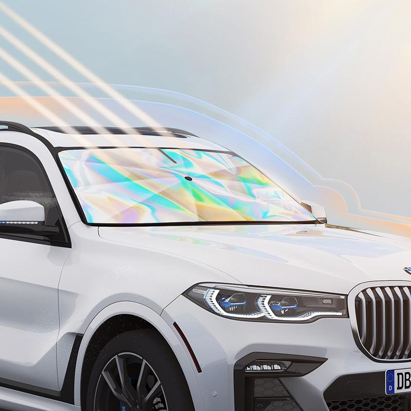 Custom Logo Laser Car Sunshade - Front Windshield Heat Insulation & Sun Protection