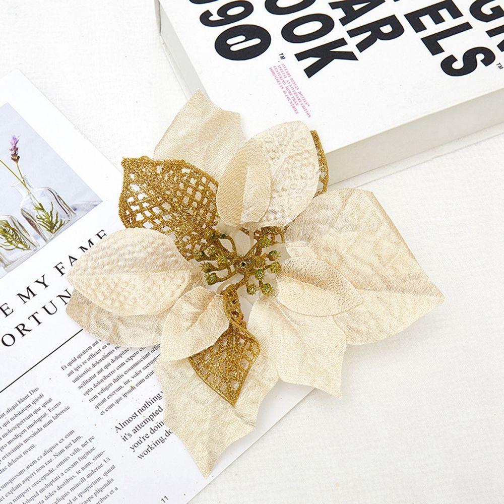 Party Supplies Xmas Tree Decor Artificial Flowers Christmas Decorations Silk Flower Fake Flower