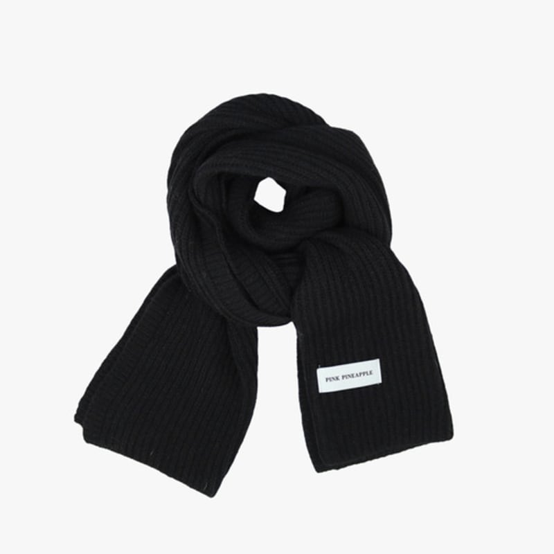 

PINK PINEAPPLE BASIC RIB MUFFLER_BLACK BLACK_FREE