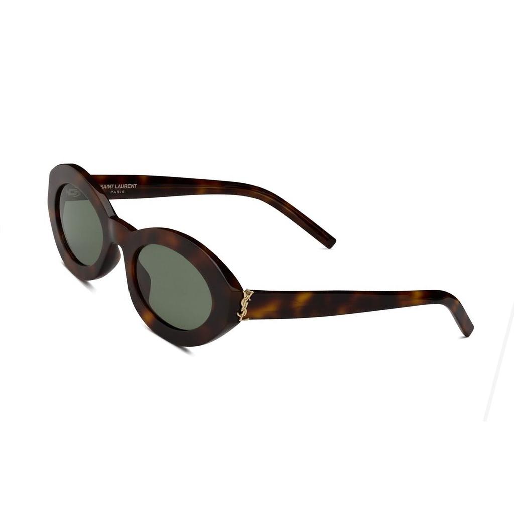 Saint Laurent Butterfly Sunglasses With Patterned Temples Unisex Sunglasses Tortoise 780255Y99562301