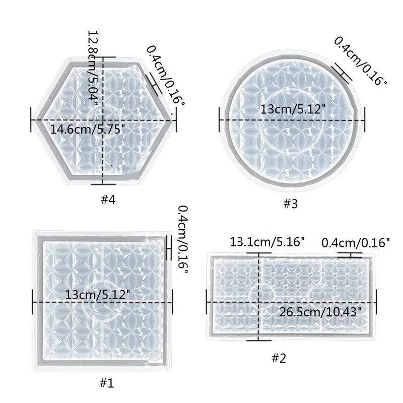DIY-Schale Silikonharzform Runde Form Epoxidharz Gießform Schmuckbehälter Ring Schmuckstück Aufbewahrungsplatte Form