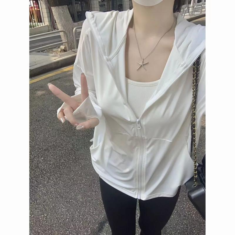 Women's lightweight ice silk sun protection clothing, UV protection, 2026 summer model, loose-fitting, breathable sun protection clothing