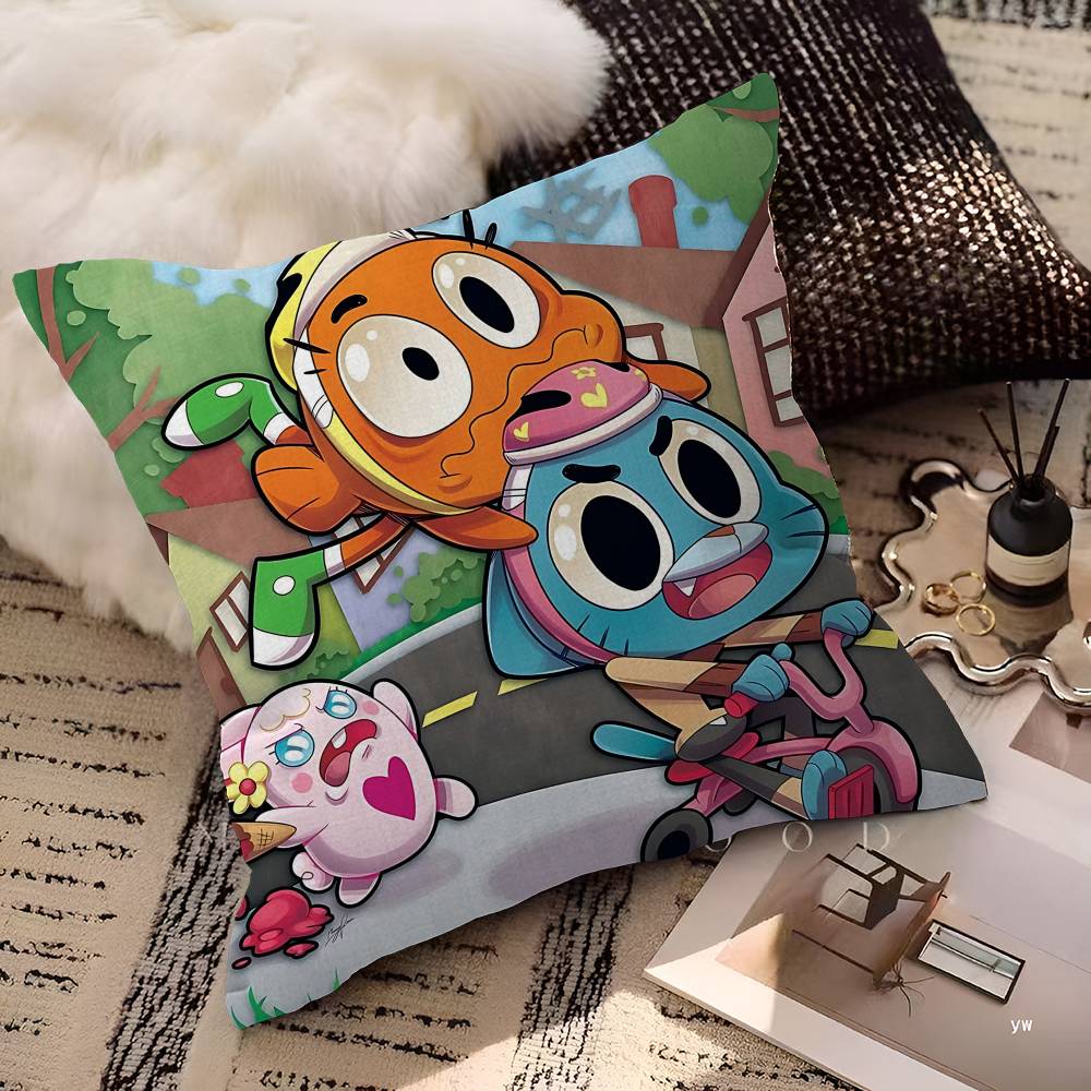 Cute A-Amazing W-World Of G-Gumball Maple Design Cushion Cover Happy Autumn Harvest Decor Holiday Decorati Pillow Cover