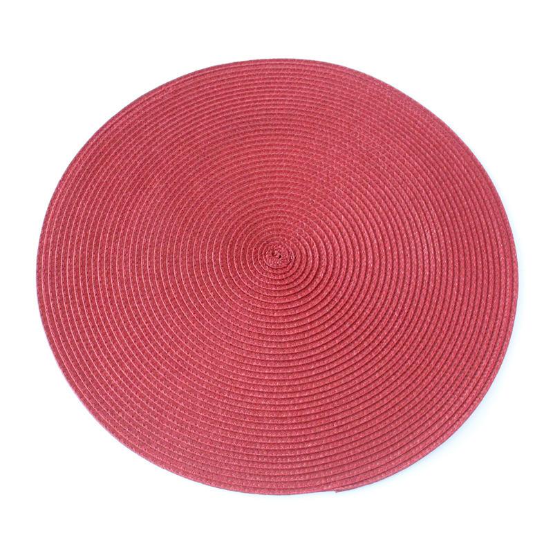 

Круглый плетеный нескользящий коврик подставка под тарелку кружка кафе обеденный стол коврик скандинавские кухонные принадлежности салфетка посуда домашний декор 38cm