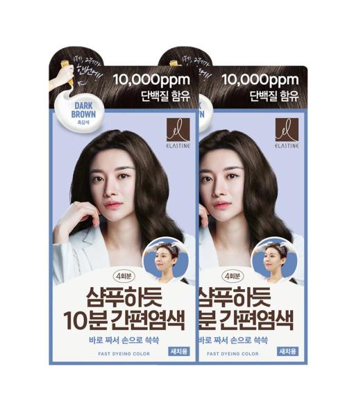 [Select Option] Easy 10-Minute Hair Dye Like Shampoo 80G x 2