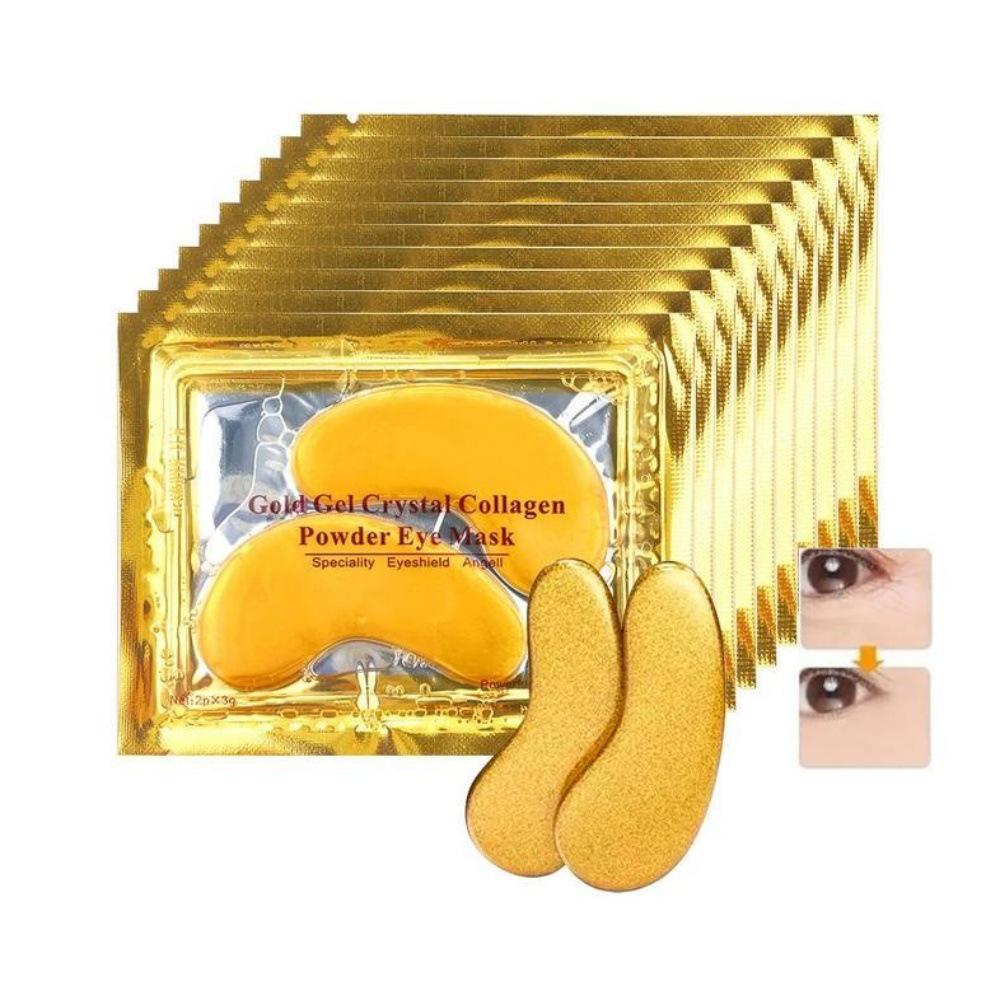 Golden Collagen Hydrogel Eye Masks for Reducing Wrinkles & Dark Circles - Moisturizing Eye Patches