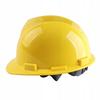 Safety helmet, construction work helmet - yellow, made of HDPE plastic