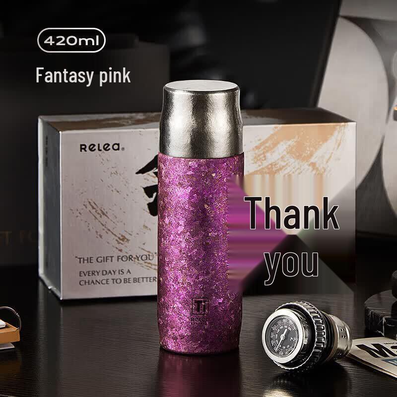 RELEA Pure Titanium Insulated Tea & Water Bottle