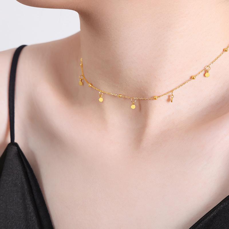Dopamine Freshwater Pearl & Glass Beaded Butterfly Pendant Necklace, Titanium Steel, 18K Gold Colorfast, Versatile Women s Bracelet.