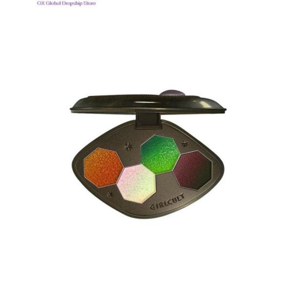 Girl Cult Eye Makeup 4 Color Shadow Palette Chameleon Blue Polarized Delicate Silky Provocative Beauty Makeup, 1 Piece, 1) 40