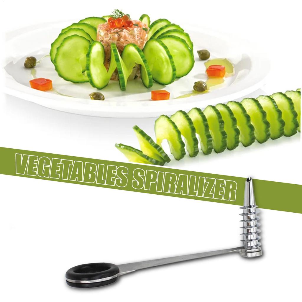 Veggie Spiralizer Stainless Steel Vegetable Slicer for Zucchini Dishwasher Safe Non-Slip Cooking Accessories for Food Make