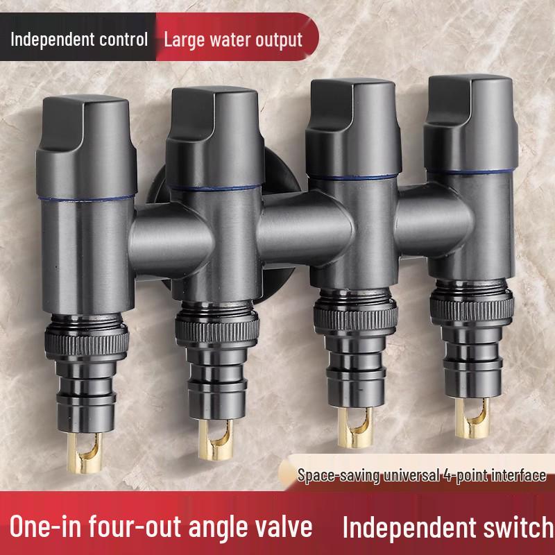 Multi-Way Water Valve Splitter for Washing Machines and Faucets