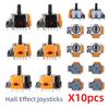 10 Stück 3D Hall-Effekt-Joystick Einstellbar Kein Driften Daumenstick-Modul Joystick-Controller Rocker-Modul für PS4/PS5/XBox/Switch