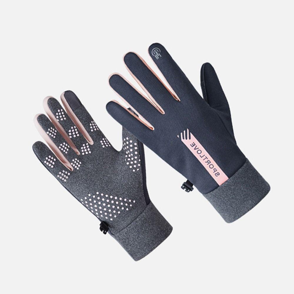 Outdoor Touch Screen Riding Cycling Cold Proof Windproof Full Finger Mittens Winter Gloves
