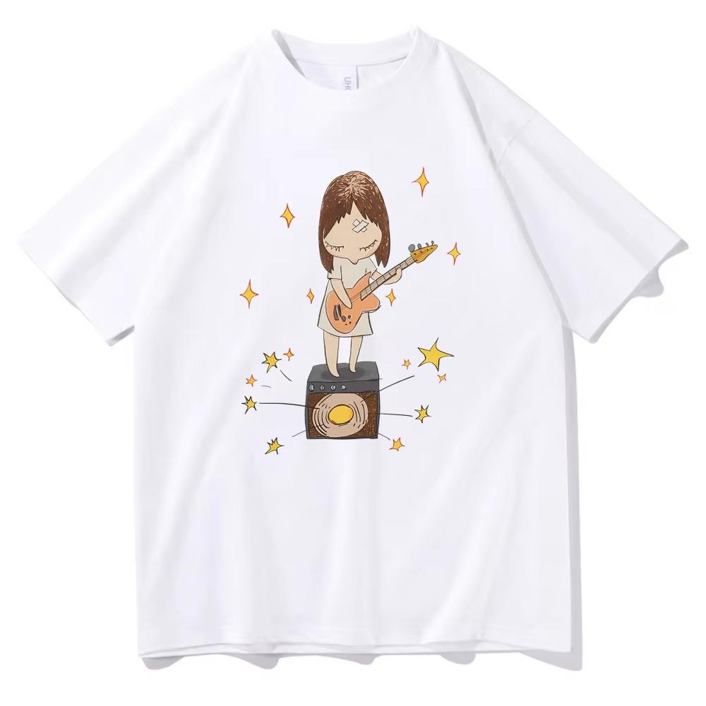 

Trendy Yoshitomo Nara Guitar Gurl Printed T-Shirt Men s and Women s Fashion Cartoon Short Sleeve T-Shirt Casual Retro Top 4XL