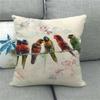 Home Decor Colorful Parrots Pillow Covers For Cozy Spaces Pattern Cushion Cover Suitable For Sofa Bedroom Car Pillow Cover